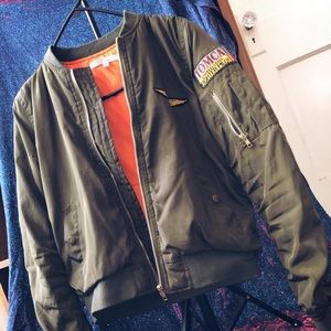 Army Green Bomber Jacket